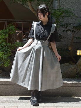 「アイテム（ソックス/靴下）」を使った、ありさん（レディース・155cm）の夏コーディネート