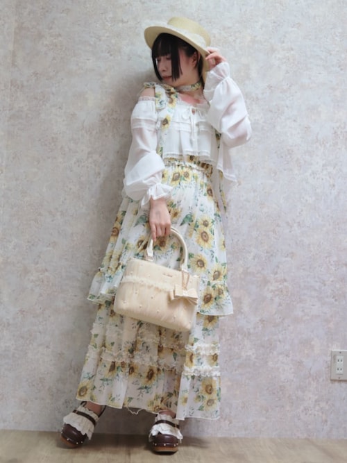 axes femme（アクシーズファム）の「ひまわり柄チュニック（チュニック 