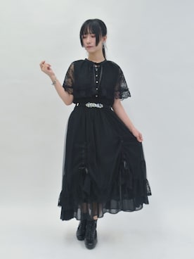 「axes femme（アクシーズファム）のアイテム（ブーツ）」を使った、ありさん（レディース・155cm）の夏コーディネート