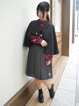 「axes femme（アクシーズファム）のアイテム（ローファー）」を使った、ありさん（レディース・155cm）の秋コーディネート