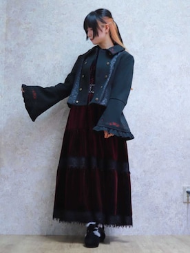 「アイテム（スカート）」を使った、ありさん（レディース・155cm）の秋コーディネート