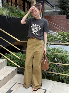 「アイテム（チノパンツ）」を使った、erik97さん（レディース・162cm・20代）の夏コーディネート