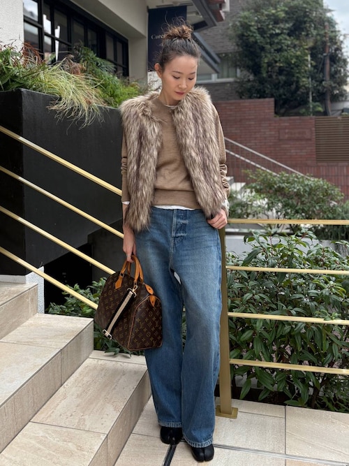 Curensology(カレンソロジー)/シャギーファーベスト（ベスト