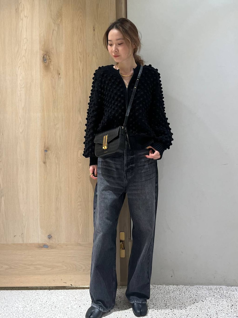 【美品】Curensology ポコポコアミニットカーディガン ライトブラウン 新品 カレンソロジー ポコポコアミニットカーディガン ライトブラウン