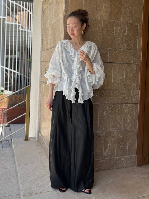 【新品・完売品】カレンソロジー/ヴィンテージフェイクレザーパンツ 36 Curensology(カレンソロジー)｜ヴィンテージフェイクレザーパンツ