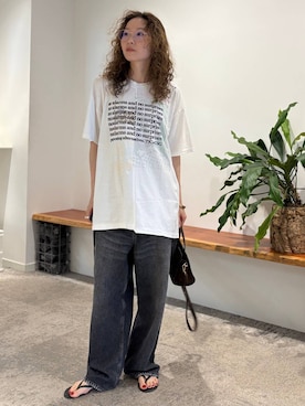 「アイテム（デニムパンツ）」を使った、erik97さん（レディース・162cm・30代）の夏コーディネート