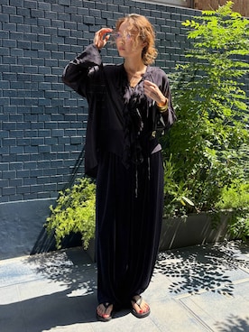 「アイテム（バングル/リストバンド）」を使った、erik97さん（レディース・162cm・30代）の夏コーディネート