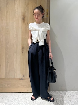 「高見え」｜「アイテム（アクセサリー）」を使った、erik97さん（レディース・162cm）の夏コーディネート