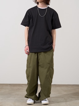「アイテム（スニーカー）」を使った、rooptokyowearさん（メンズ・173cm）の夏コーディネート
