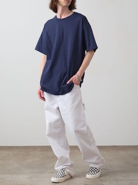 「アイテム（スリッポン）」を使った、rooptokyowearさん（メンズ・173cm）の夏コーディネート