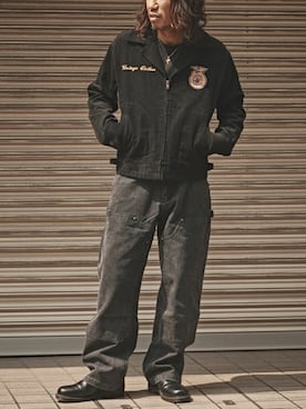 「アイテム（ミリタリージャケット）」を使った、rooptokyowearさん（メンズ・173cm）の秋コーディネート