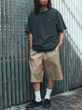 「アイテム（チノパンツ）」を使った、rooptokyowearさん（メンズ・173cm）の夏コーディネート