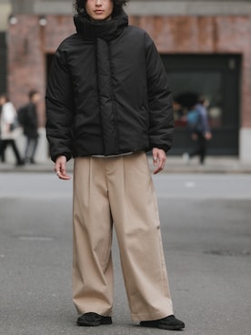 「Theater code（シアターコード）のアイテム」を使った、rooptokyowearさん（メンズ・173cm）の冬コーディネート