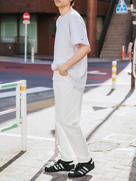 「Champion（チャンピオン）のアイテム」を使った、rooptokyowearさん（メンズ・173cm）の夏コーディネート