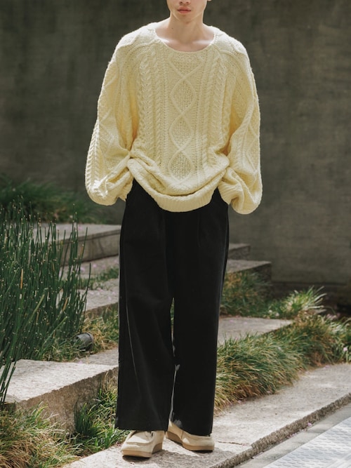 FOG ESSENTIALS/エッセンシャルズ FOG 22FW CABLE KNIT CREW NECK