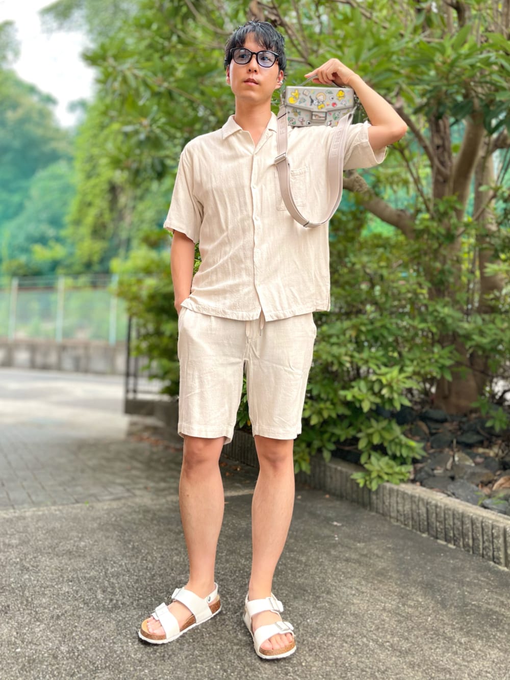 目黒蓮着用アディダス ナイロントラックジャケット セットアップ