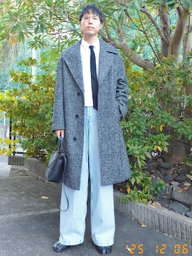 「アイテム（イヤーカフ）」を使った、けろちゃんさん（メンズ・180cm）の冬コーディネート