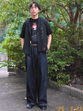 「アイテム（イヤーカフ）」を使った、けろちゃんさん（メンズ・180cm）の秋コーディネート