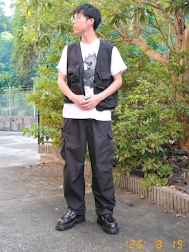 「アイテム（リング）」を使った、けろちゃんさん（メンズ・180cm・30代）の夏コーディネート