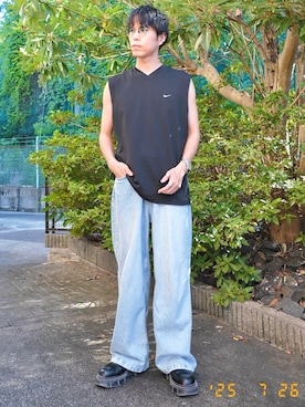 「アイテム（腕時計）」を使った、けろちゃんさん（メンズ・180cm）の夏コーディネート