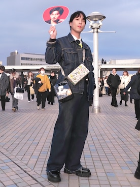 「FENDI（フェンディ）のアイテム」を使った、けろちゃんさん（メンズ・180cm）の冬コーディネート