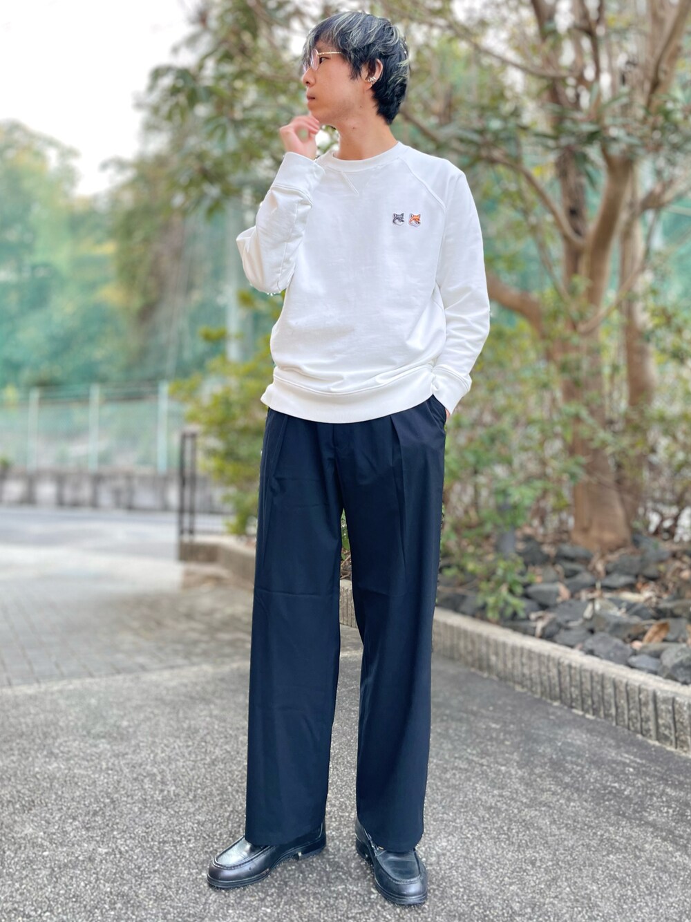 Maison Kitsune（メゾンキツネ）の「SWEATSHIRT DOUBLE FOX HEAD