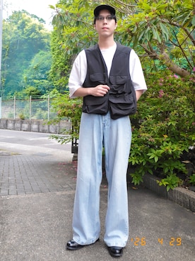 けろちゃんさん(メンズ・180cm)の春コーディネート