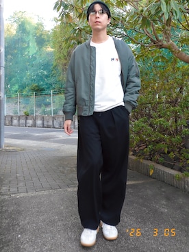 けろちゃんさん（メンズ・180cm）の春コーディネート