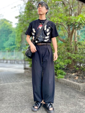 「アイテム（イヤーカフ）」を使った、けろちゃんさん（メンズ・180cm）の秋コーディネート