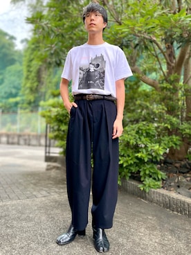 「アイテム（イヤーカフ）」を使った、けろちゃんさん（メンズ・180cm）の夏コーディネート