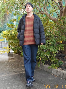 「アイテム（イヤーカフ）」を使った、けろちゃんさん（メンズ・180cm）の冬コーディネート