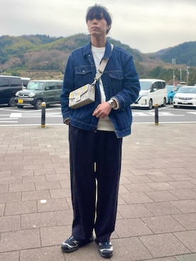 「FENDI（フェンディ）のアイテム（バッグ）」を使った、けろちゃんさん（メンズ・180cm）の春コーディネート