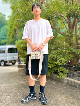 「アイテム（イヤーカフ）」を使った、けろちゃんさん（メンズ・180cm・20代）の夏コーディネート