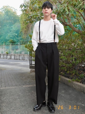 「A.D.S.R.（エーディーエスアール）のアイテム」を使った、けろちゃんさん（メンズ・180cm）の春コーディネート