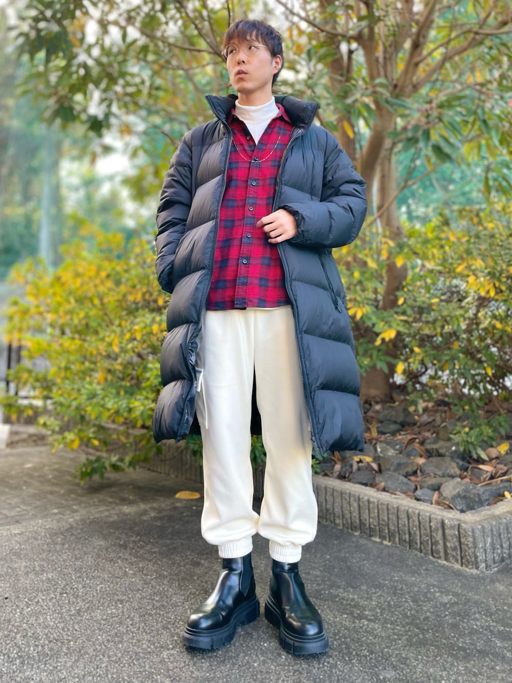 けろちゃん｜UNIQLOのダウンジャケット/コートを使ったコーディネート