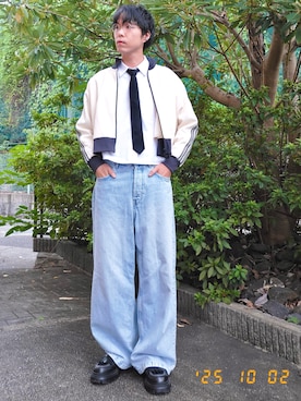 「アイテム（ジャージ）」を使った、けろちゃんさん（メンズ・180cm）の秋コーディネート