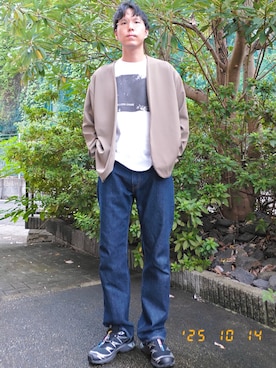 「アイテム（イヤーカフ）」を使った、けろちゃんさん（メンズ・180cm）の秋コーディネート