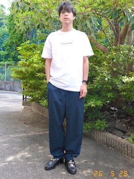 「A.D.S.R.（エーディーエスアール）のアイテム」を使った、けろちゃんさん（メンズ・180cm）の夏コーディネート