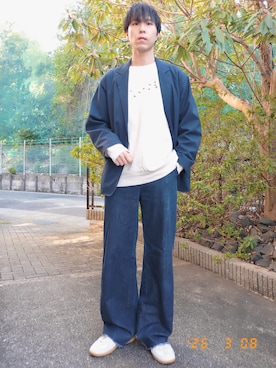 けろちゃんさん(メンズ・180cm)の春コーディネート