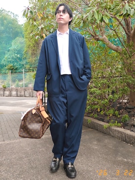 「アイテム（チャーム）」を使った、けろちゃんさん（メンズ・180cm）の春コーディネート