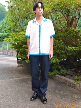 「A.D.S.R.（エーディーエスアール）のアイテム」を使った、けろちゃんさん（メンズ・180cm）の夏コーディネート