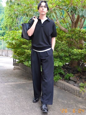 「A.D.S.R.（エーディーエスアール）のアイテム」を使った、けろちゃんさん（メンズ・180cm）の夏コーディネート