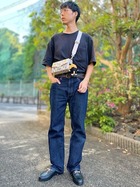 「アイテム（ローファー）」を使った、けろちゃんさん（メンズ・180cm）の秋コーディネート
