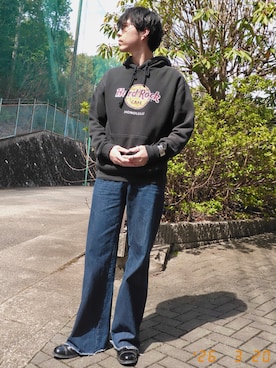 「アイテム（イヤーカフ）」を使った、けろちゃんさん（メンズ・180cm）の春コーディネート