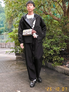 「アイテム（イヤーカフ）」を使った、けろちゃんさん（メンズ・180cm）の秋コーディネート