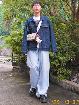 「アイテム（チャーム）」を使った、けろちゃんさん（メンズ・180cm）の秋コーディネート