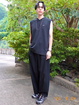 「ete（エテ）のアイテム」を使った、けろちゃんさん（メンズ・180cm）の夏コーディネート