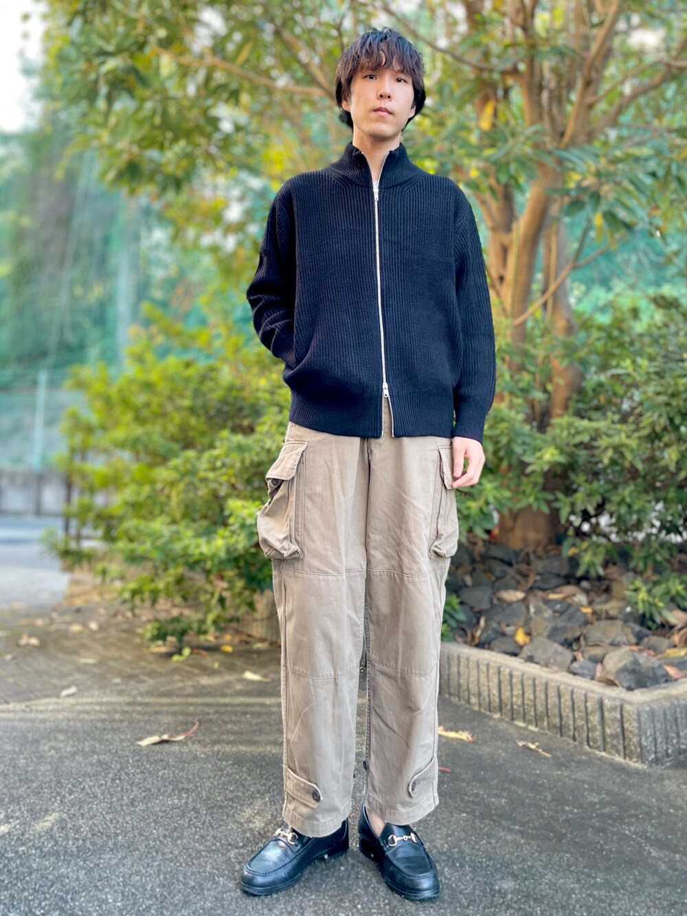 BEAUTY&YOUTH UNITED ARROWSのアイテムを使った「ドライバーズニット