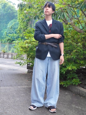 けろちゃんさん（メンズ・180cm）の春コーディネート