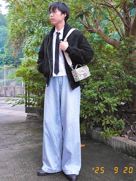 「FENDI（フェンディ）のアイテム」を使った、けろちゃんさん（メンズ・180cm）の冬コーディネート